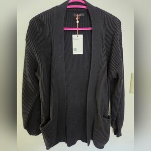 Quince 100% Organic Fisherman Cotton Oversize Cardigan Sz Xs Nwt